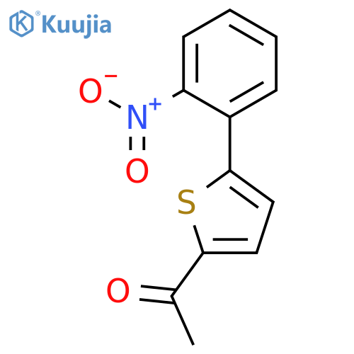 1-5-(2-Nitrophenyl)thiophen-2-ylethan-1-one structure