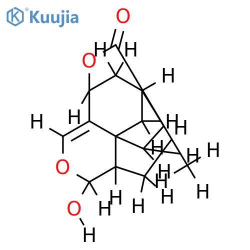 (4beta,14alpha)-14,15-Epoxy-14-hydroxy-5(15)-isocedren-12,4-olide structure