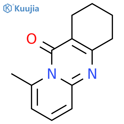 11H-Pyrido[2,1-b]quinazolin-11-one, 1,2,3,4-tetrahydro-9-methyl- structure