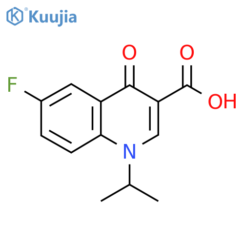 6-Fluoro-1-isopropyl-4-oxo-1,4-dihydroquinoline-3-carboxylic acid structure