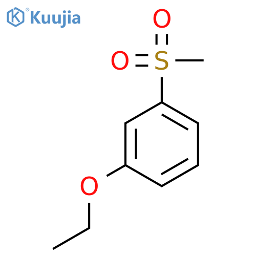 Benzene,1-ethoxy-3-(methylsulfonyl)- structure