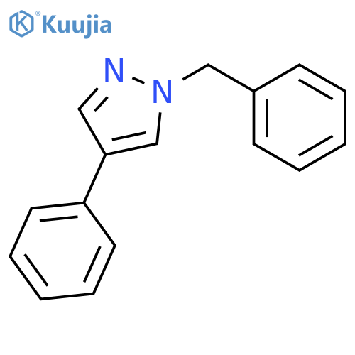 1H-Pyrazole, 4-phenyl-1-(phenylmethyl)- structure