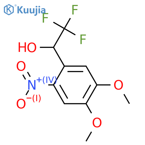 1-(4,5-Dimethoxy-2-nitrophenyl)-2,2,2-trifluoroethanol structure