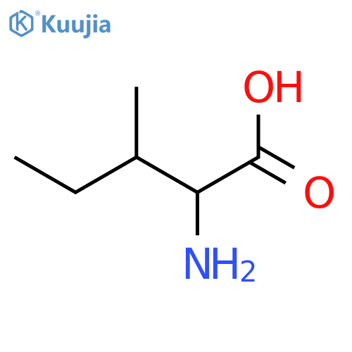 (2S,3RS)-2-amino-3-methylpentanoic acid structure