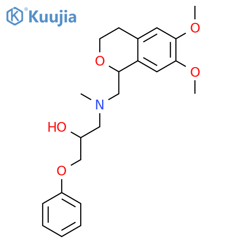 1-{[(6,7-dimethoxy-3,4-dihydro-1H-isochromen-1-yl)methyl](methyl)amino}-3-phenoxypropan-2-ol structure