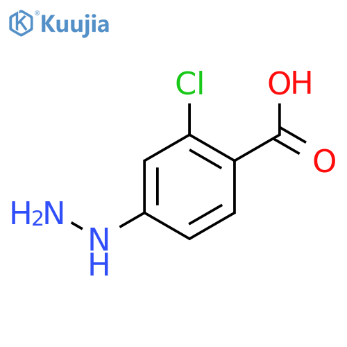 2-Chloro-4-hydrazinylbenzoic acid structure