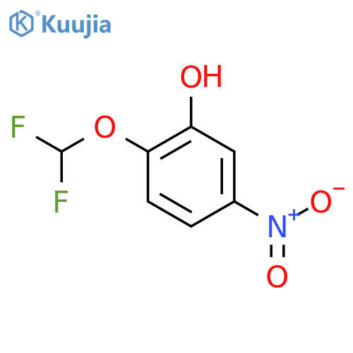 Phenol, 2-(difluoromethoxy)-5-nitro- structure