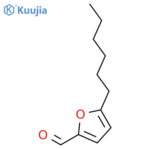 2-Furancarboxaldehyde, 5-hexyl- structure
