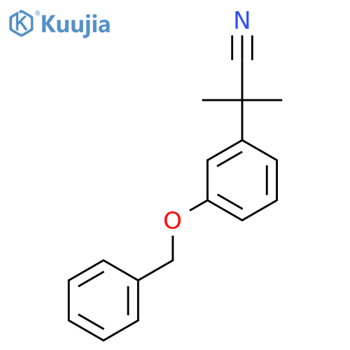 2-3-(Benzyloxy)phenyl-2-methylpropionitrile structure