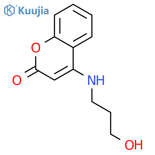 4-((3-hydroxypropyl)amino)-2H-chromen-2-one structure
