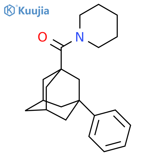 1-(3-phenyladamantane-1-carbonyl)piperidine structure