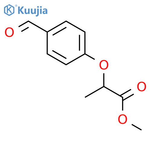 Methyl 2-(4-formylphenoxy)propanoate structure
