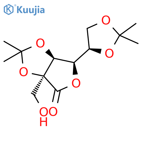 2C-Hydroxymethyl-2,3:5,6-di-O-isopropylidene-D-mannono-1,4-lactone structure