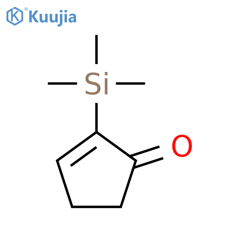 2-CYCLOPENTEN-1-ONE, 2-(TRIMETHYLSILYL)- structure
