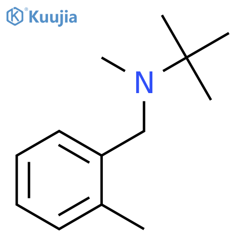 Benzenemethanamine, N-(1,1-dimethylethyl)-N,2-dimethyl- structure