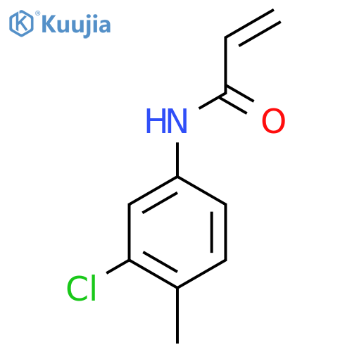 N-(3-chloro-4-methylphenyl)prop-2-enamide structure
