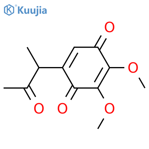 2-Methoxy-6-(1-methyl-2-oxopropyl)-1,4-benzoquinone; 3-Methoxy structure