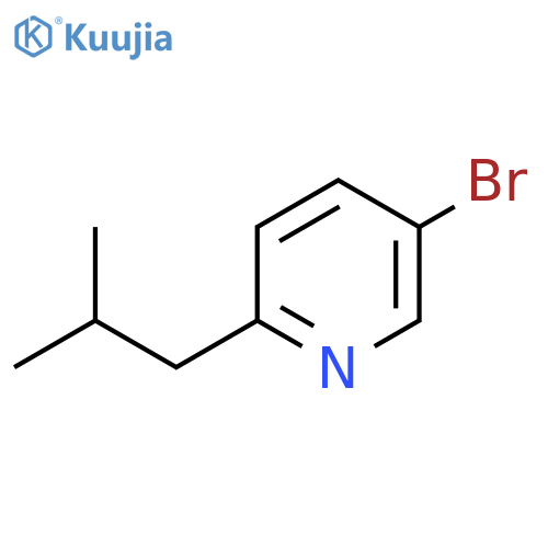 5-Bromo-2-(2-methylpropyl)pyridine structure