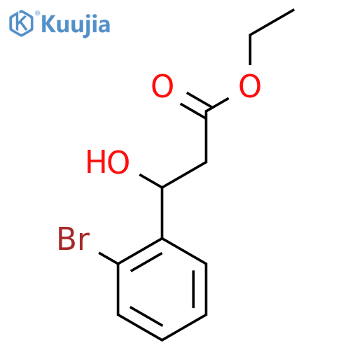 Ethyl 3-(2-bromophenyl)-3-hydroxypropanoate structure