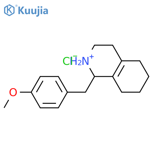 ()-1,2,3,4,5,6,7,8-octahydro-1-(4-methoxybenzyl)isoquinolinium chloride structure