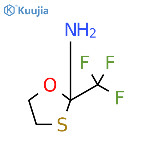 2-(trifluoromethyl)-1,3-oxathiolan-2-amine structure