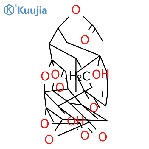 17,3-(Epoxymethano)-1,17:2,6-dimethano-17H-naphtho[1,2-f]furo[3,4-b:2,3-c']bisoxocin-4,8,11,21(1H,8aH,10bH)-tetrone, 16-(acetyloxy)-2,3,6,6a,9,10,10a,14,14a,15,16,16a-dodecahydro-8a,14a-dihydroxy-2,6a,10b-trimethyl-, (1S,2S,3S,6R,6aS,8aS,10aS,10bR,14aS,16R,16aS,17R,18aR)- (9CI) structure