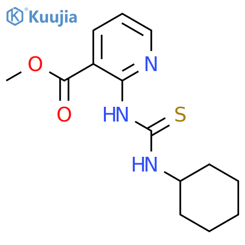 methyl 2-(cyclohexylcarbamothioyl)aminopyridine-3-carboxylate structure