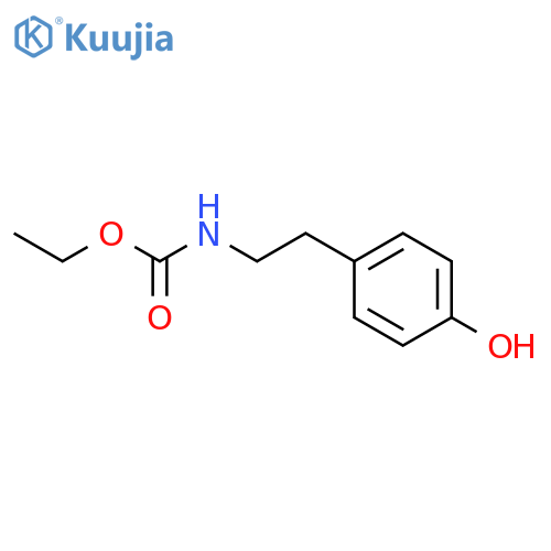 Ethyl N-2-(4-hydroxyphenyl)ethylcarbamate structure