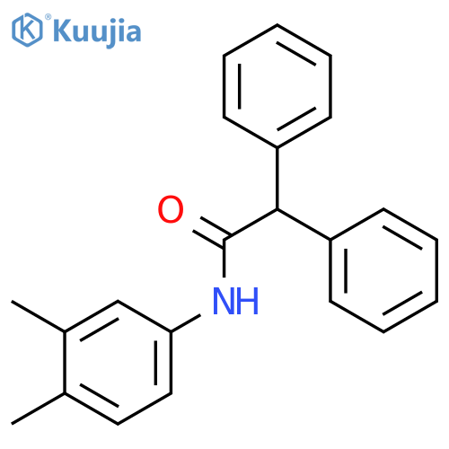 N-(3,4-Dimethyl-phenyl)-2,2-diphenyl-acetamide structure