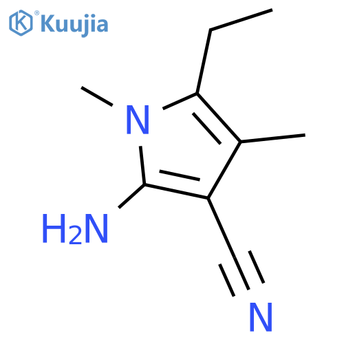 1H-Pyrrole-3-carbonitrile, 2-amino-5-ethyl-1,4-dimethyl- structure