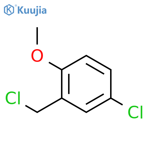 4-chloro-2-(chloromethyl)-1-methoxybenzene structure
