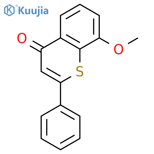 4H-1-Benzothiopyran-4-one,8-methoxy-2-phenyl- structure