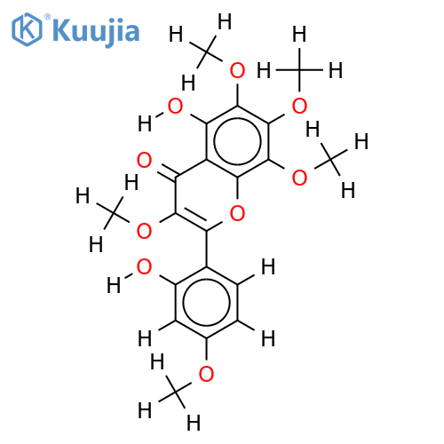 3,4',6,7,8-Penta-Me ether-2',3,4',5,6,7,8-Heptahydroxyflavone structure