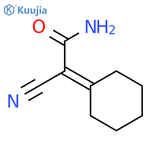 2-cyano-2-cyclohexylideneacetamide structure
