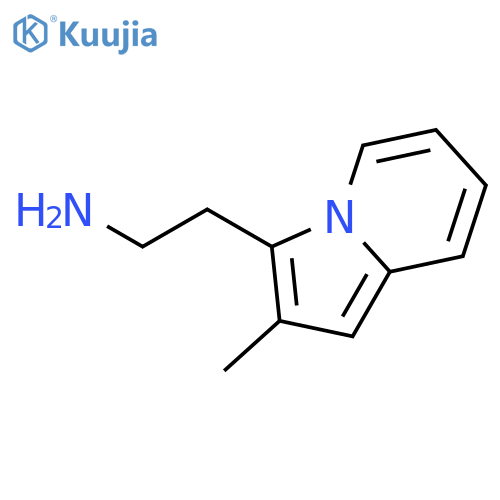2-(2-methylindolizin-3-yl)ethan-1-amine structure