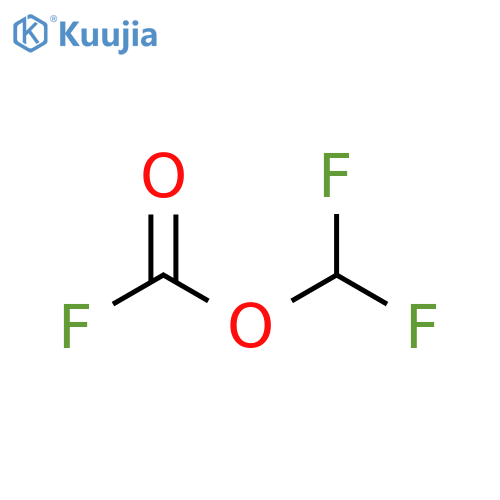Carbonofluoridic acid, difluoromethyl ester structure