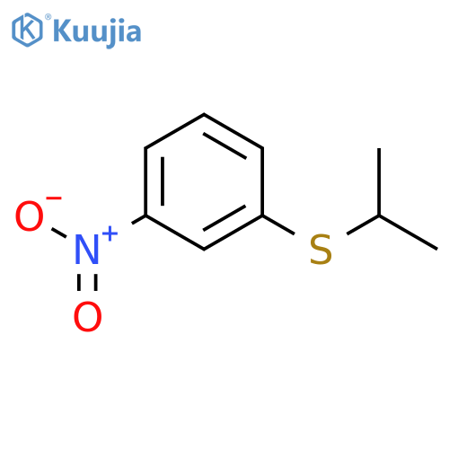 Benzene, 1-[(1-methylethyl)thio]-3-nitro- structure