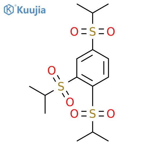 Benzene, 1,2,4-tris[(1-methylethyl)sulfonyl]- structure