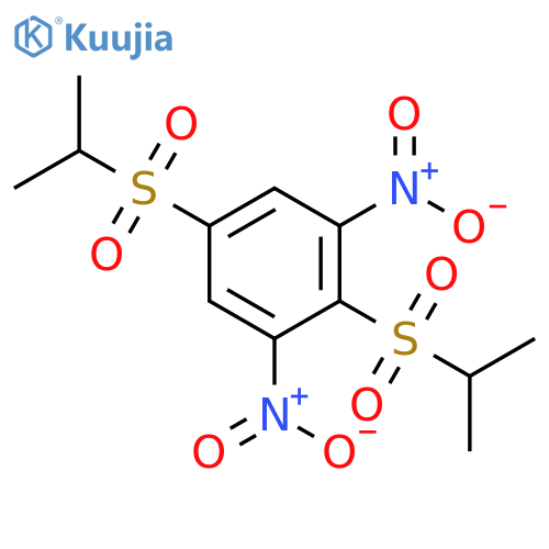 Benzene, 2,5-bis[(1-methylethyl)sulfonyl]-1,3-dinitro- structure