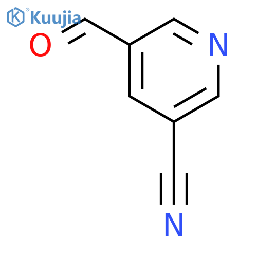 5-formylpyridine-3-carbonitrile structure