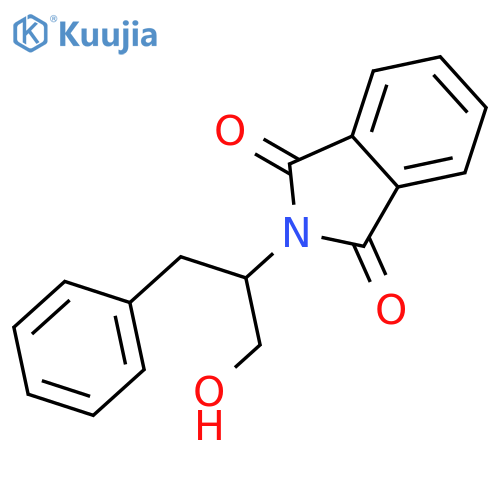 1H-Isoindole-1,3(2H)-dione, 2-[(1S)-1-(hydroxymethyl)-2-phenylethyl]- structure