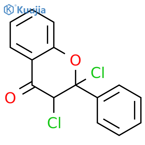 2,3-dichloro-2-phenyl-3h-chromen-4-one structure