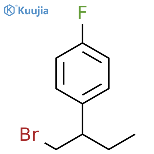 Benzene, 1-[1-(bromomethyl)propyl]-4-fluoro- structure