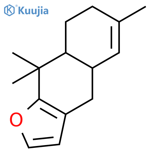 (4aR,8aS)-6,9,9-trimethyl-4,4a,7,8,8a,9-hexahydronaphtho[2,3-b]furan structure