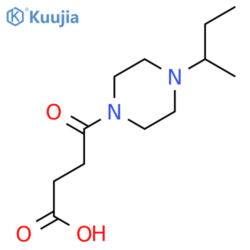 4-(4-sec-Butylpiperazin-1-yl)-4-oxobutanoic acid structure