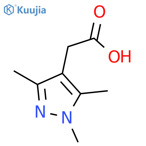 2-(1,3,5-Trimethyl-1H-pyrazol-4-yl)acetic acid structure