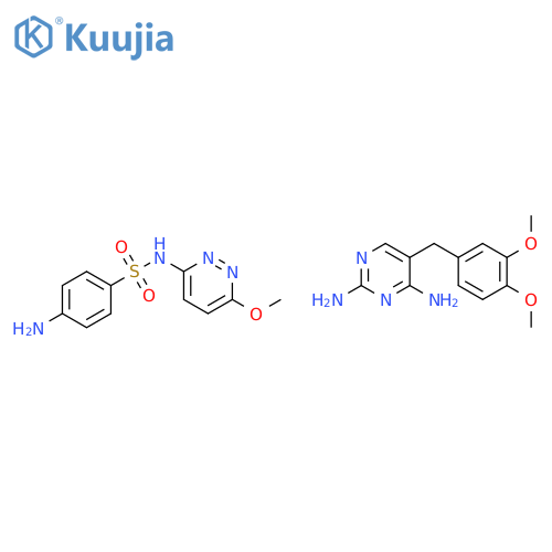 Benzenesulfonamide, 4-amino-N-(6-methoxy-3-pyridazinyl)-, mixt. with 5-[(3,4-dimethoxyphenyl)methyl]-2,4-pyrimidinediamine (9CI) structure