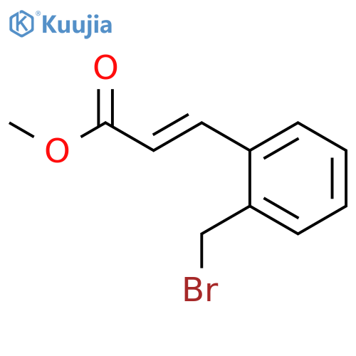 2-Propenoic acid, 3-[2-(bromomethyl)phenyl]-, methyl ester structure