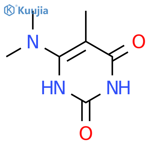 2,4(1H,3H)-Pyrimidinedione,6-(dimethylamino)-5-methyl- structure