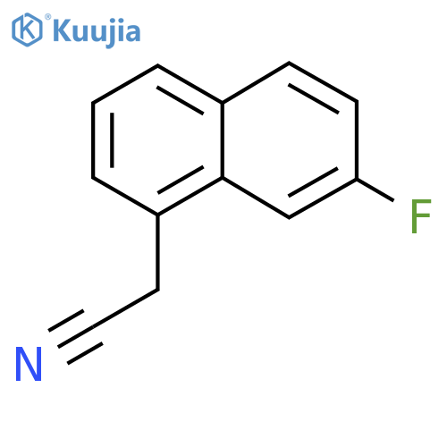 7-Fluor-1-naphthylacetonitril structure
